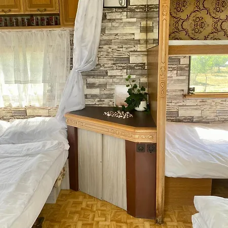 キャンプ場 Beachfront Caravans *