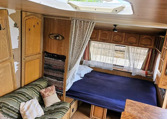 캠프장 Beachfront Caravans *